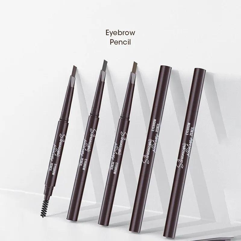 5 Colors Eyebrow Cosmetics Pencil Waterproof Double-headed Eyebrow Tattoo Natural Long Lasting Makeup Paint Eyebrow Pencil  ourlum.com   