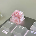 Translucent Leaves Epoxy Keycap Enhance Typing with Nature Influence