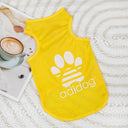 Cool Summer Dog Vest for Small Breeds: Breathable Thin T-Shirt for Pets  ourlum.com yellow XS 