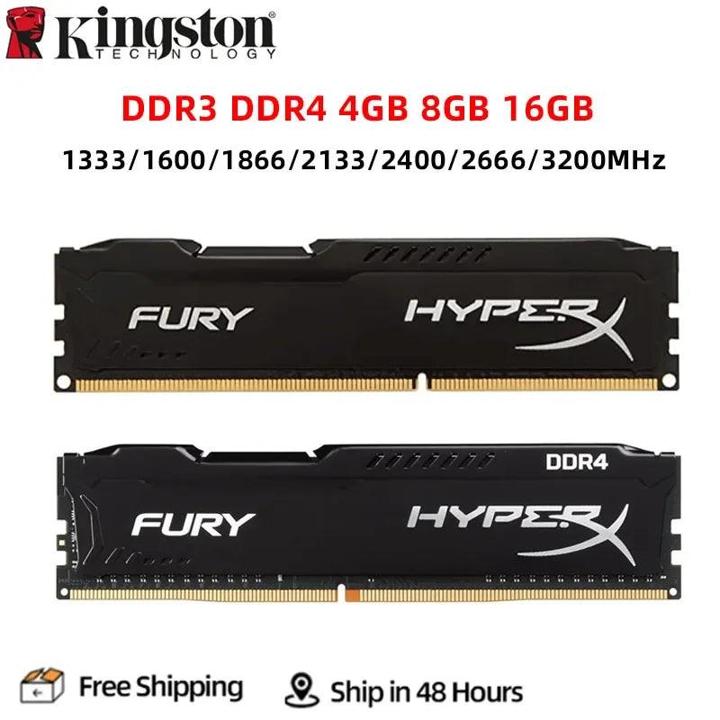 HyperX Fury RAM: High Performance Memory Upgrade  ourlum.com 1x4GB DDR3 1333MHz  