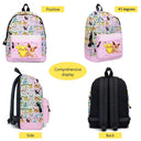 2PC Pikachu Cartoon Backpack Two-piece Pokemon Student School Bag Pencil Bag Elf Pokémon Lunch Bag Cartoon School Bag Mochila  ourlum.com   