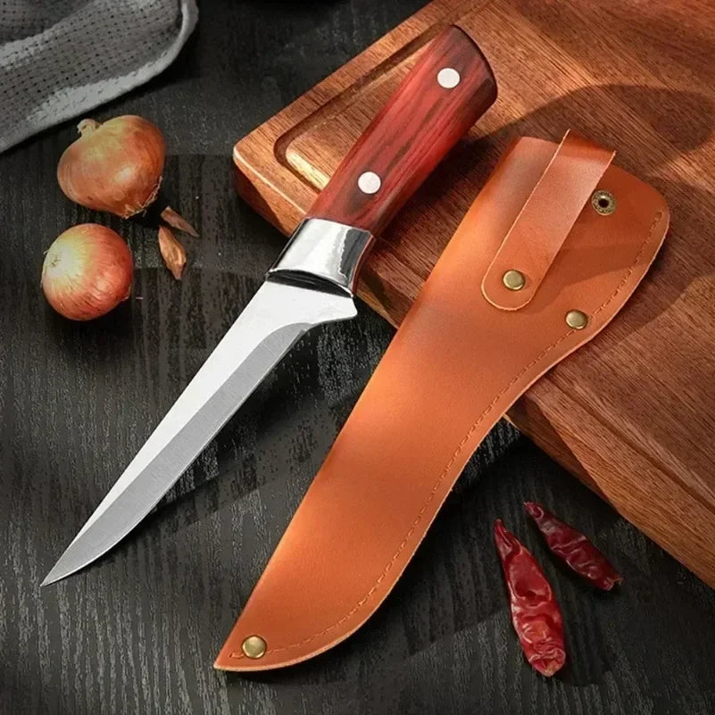 Versatile Stainless Steel Utility Knife for Meat Fruits Vegetables