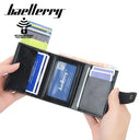 2023 Men's RFID Slim Leather Card Wallet High Quality Mini Wallet