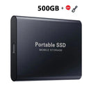  High-speed Portable External Hard Drive: Efficient Data Transfer Work & Study  ourlum.com Black 500GB  