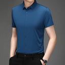 Men's Ultra Stretch Short Sleeve Shirt Business Casual Wear