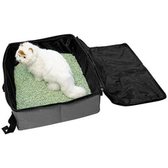 Portable Cat Litter Box with Waterproof Cover: Convenient Travel Solution