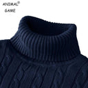 Men's Cozy Turtleneck Knit Sweater Winter Style Essential