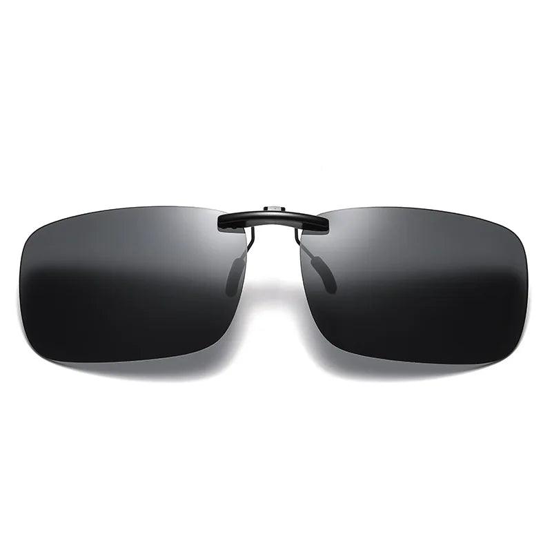 Unisex Polarized Clip-On Sunglasses for Driving, Fishing, and Outdoor Activities - Myopia Lens Compatible