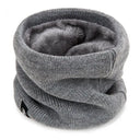 Unisex Solid Cashmere Plush Warm Winter Ring Scarf New