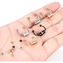 1pc Magnetic False Nose Rings Stainless Steel Septum Jewelry