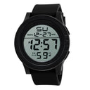 YIKAZE Men's LED Sports Watch with Waterproof Digital Display and Chronograph - Sporty Luxury Timepiece for Men  OurLum.com 1-Black  