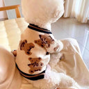 Luxury Pet Striped Cardigan Sweater - Warm Stylish Quality