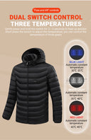 21 Areas Heated Jacket Winter USB Electric Heating Coat