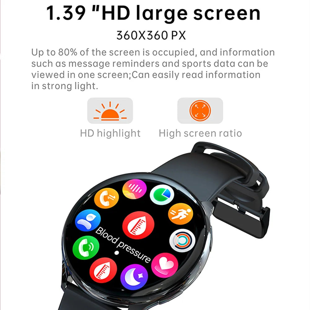 Bluetooth Call Smartwatch with Customizable 360*360 Dial and Fitness Tracker - G35 by OurLum  OurLum.com   