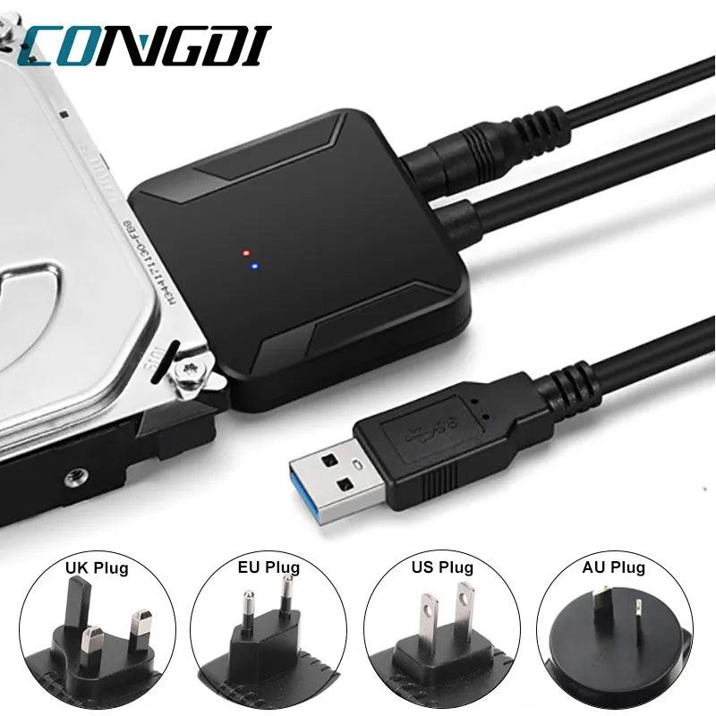 USB to SATA Adapter Cable: Fast Data Transfer & Wide Compatibility  ourlum.com   