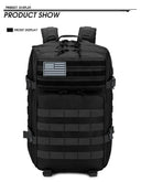 50L/35L/25L Tactical Backpack Men's Travel Large Capacity Rucksacks Men Waterproof Outdoor Sports Multi-functional Bags