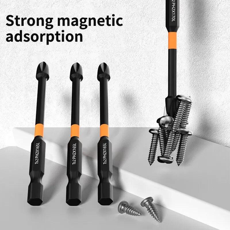 Electric Screwdriver Set: Strong Magnetic, Anti-Slip, High Hardness, Extended Hexagonal  ourlum.com   