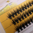 20D/30D Mink Eyelashes 1 Box /60 Bundles Natural eyelashes extension 3D Russia Individual Eyelash Cluster Makeup Tools Eye black  ourlum.com 40D-B C 8mm