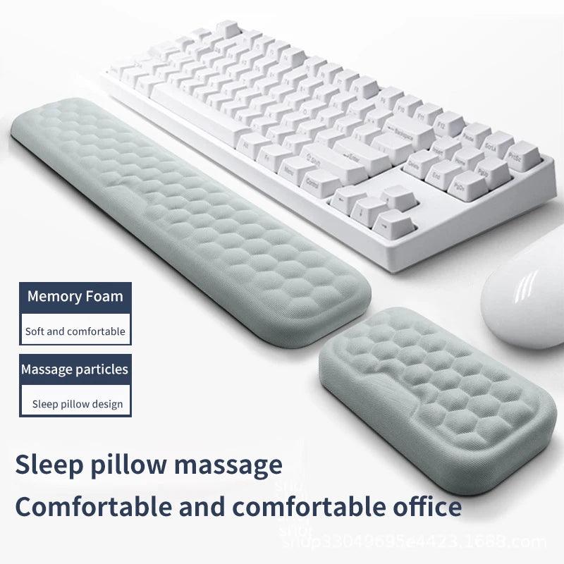 Ultimate Comfort Ergonomic Memory Foam Wrist Rest Mouse Pad for Office and Computer Work  ourlum.com   