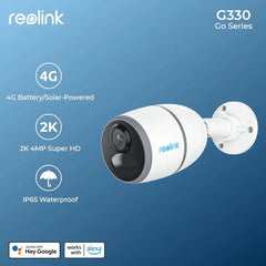 Reolink GO G330 4MP 4G Security Camera: AI Detection & Remote Monitoring