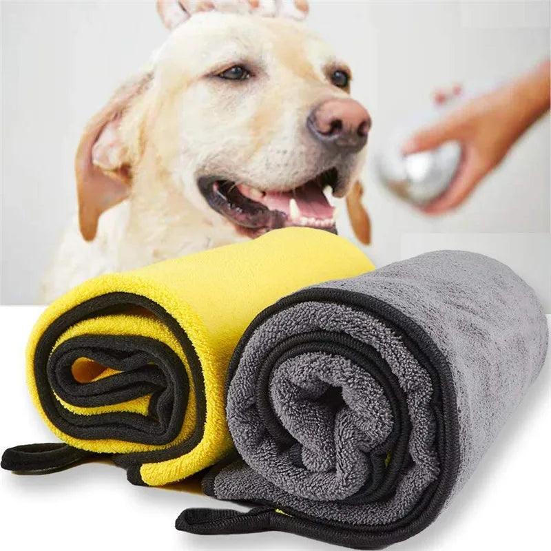 Quick Dry Pet Towels: Ultra Absorbent, Soft & Durable, Machine Washable - Ideal for Pet Grooming  ourlum.com   