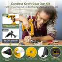 Cordless Hot Glue Gun With Anti-Scald Nozzle And 10 Sticks