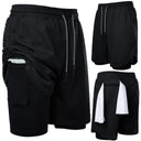 Summer Shorts For Mens Sports Sweatpants 2 In 1 Quick Dry