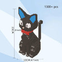 Squirrel Shiba Inu Black Cat Pet Style Building Blocks Toy Kit  ourlum.com Black Cat in bag  