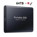  High-speed Portable External Hard Drive: Efficient Data Transfer Work & Study  ourlum.com Black 64TB  