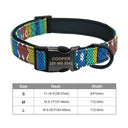 Engraved Nylon Pet ID Collar with Nameplate for Dogs: Personalized Safety Tag Collar  ourlum.com 231CO S 