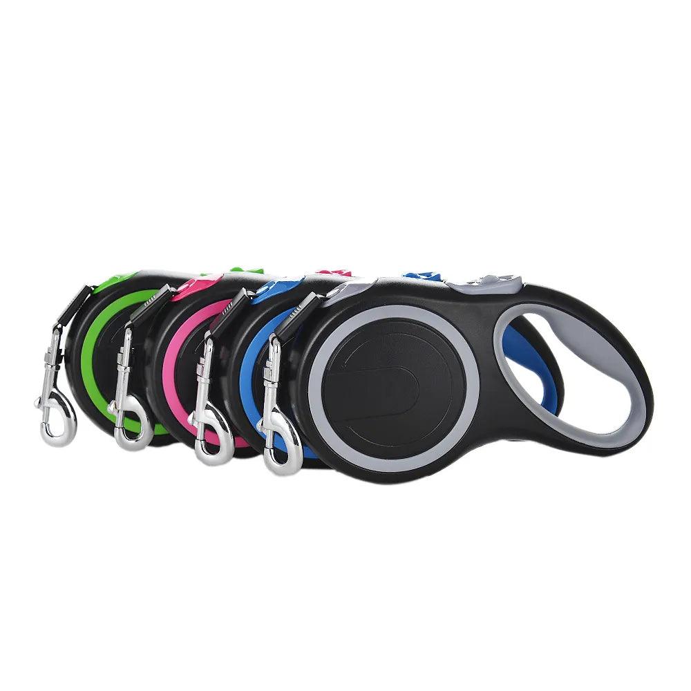 Adjustable Nylon Dog Leash with Retractable Roulette Collar - Ideal for Walking, Hiking, and More  ourlum.com   