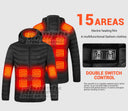 19 Areas Self Heating Vest Men's Heating Jacket Thermal Women's USBWarm Sport Vest