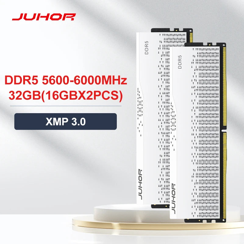 JUHOR DDR5 RAM 16GB 32GB 5600MHz 6000MHz 6400MHz 6800MHz 7200MHz  DIY Computer Gaming Desktop Memory