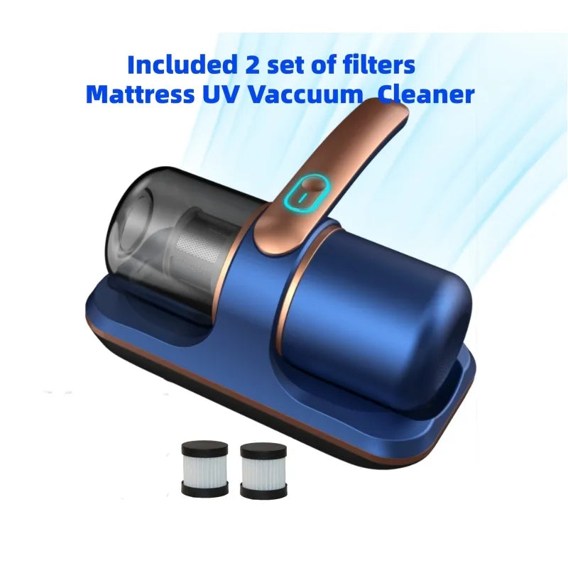 Deep Clean Wireless Mattress Vacuum: UV-C Technology Specialist  ourlum.com Blue  