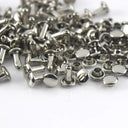 Metal Double Cap Rivets Studs for Leather Craft Bag Garments Hat Shoes  ourlum.com silver 6 x 6mm 