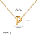 3D Bubble Initial A-Z Alphabet Mini Necklace for Women Girls Dainty Gold Plated Tiny Letter Stainless Steel Jewelry Bijoux Gift