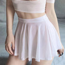 2022 Pleated Mini Skirt High Waist Harajuku Style Women