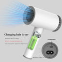 Portable Wireless Hair Dryer Travel Fast Dry Hair Lithium Battery