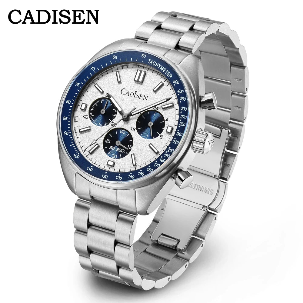 Luxury Quartz Men's Chronograph Watch - High-end Sport Timepiece for Men  OurLum.com White  