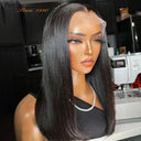 180% Density Brazilian Straight Bob Lace Front Wigs 14-20 Inch