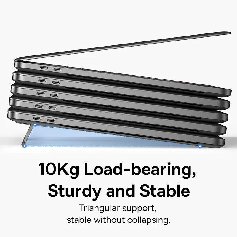 Aluminum Laptop Stand with Adjustable Height and Excellent Heat Dissipation for Macbook, Xiaomi, and More  ourlum.com   