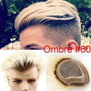 Premium Grey Lace Front Hairpiece for Men Natural Look