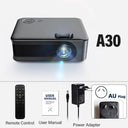 AUN Portable Projector Mini A30 Upgrade 4K Home Theater System