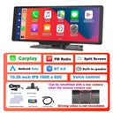 Podofo Wireless Carplay GPS Mirror Enhanced Video Navigation System