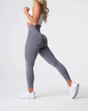 Contour Seamless Leggings Womens Butt Lift Curves Pink C6206