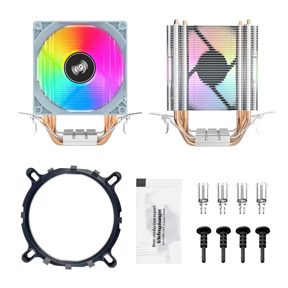 ICE400SE Air CPU Cooler: Silent Cooling for Intel AMD Systems  ourlum.com   