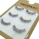 NEW 3Pairs Mink Lashes 3D Mink Eyelashes Invisible Band Natural Black Mink False Eyelash Full Strip cilios posticos Reusable  ourlum.com 3pairs5d08  