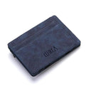 Slim Zipper Wallet: Stylish PU Leather Card Holder Pocket