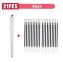 Vanishing Ink Heat Erasable Marker Pen Set for DIY Crafts and Sewing  ourlum.com 21pcs black  