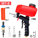 90psi Adjustable Pneumatic Sandblasting Gun, 2.1lbs Portable Home Sandblasting Machine, Cordless Gravity Small Handheld Air Tool  ourlum.com SET-B  